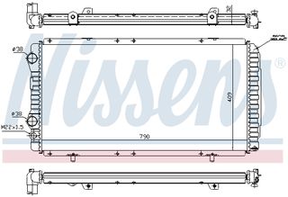 Ψυγείο, ψύξη κινητήρα NISSENS 61390