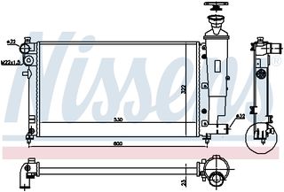 Ψυγείο, ψύξη κινητήρα NISSENS 61276