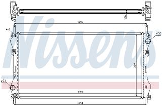 Ψυγείο, ψύξη κινητήρα NISSENS 62043A