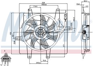 Βεντιλατέρ, ψύξη κινητήρα NISSENS 85289