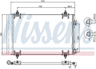 NISSENS ΨΥΓΕΙΟ A/C PSA