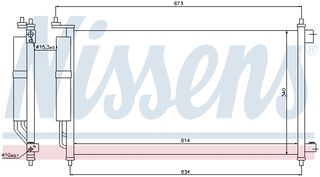 NISSENS ΨΥΓΕΙΟ A/C NISSAN
