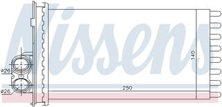 Εναλλάκτης θερμότητας, θέρμανση εσωτερικού χώρου NISSENS 71154