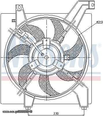 Βεντιλατέρ, ψύξη κινητήρα NISSENS 85034