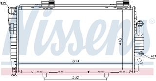 Ψυγείο, ψύξη κινητήρα NISSENS 62522