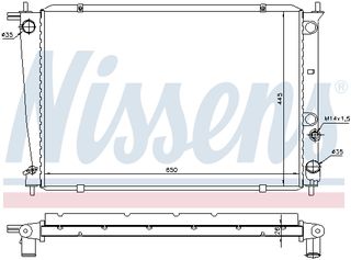 Ψυγείο, ψύξη κινητήρα NISSENS 67039