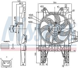 Βεντιλατέρ, ψύξη κινητήρα NISSENS 85140