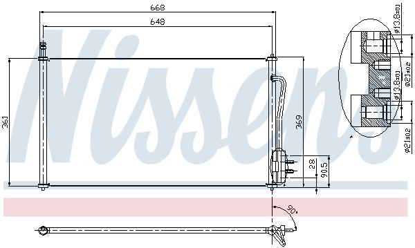 NISSENS ΨΥΓΕΙΟ A/C FORD