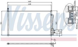 NISSENS ΨΥΓΕΙΟ A/C FORD