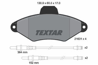 Σετ τακάκια, δισκόφρενα TEXTAR 2163102