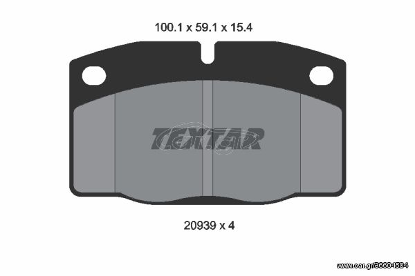 Σετ τακάκια, δισκόφρενα TEXTAR 2093903