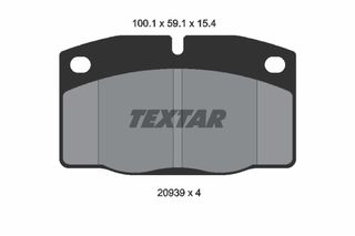 TEXTAR (101 00) ΔΙΣΚΟΦΡΕΝΑ OPEL