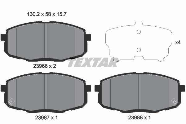 TEXTAR ΔΙΣΚΟΦΡΕΝΑ HYUNDAI