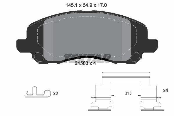 TEXTAR (804 31) ΔΙΣΚΟΦΡΕΝΑ JEEP