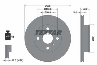 Δισκόπλακα TEXTAR 92055800
