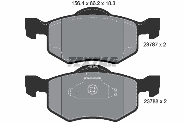 TEXTAR (802 00) ΔΙΣΚΟΦΡΕΝΑ FORD