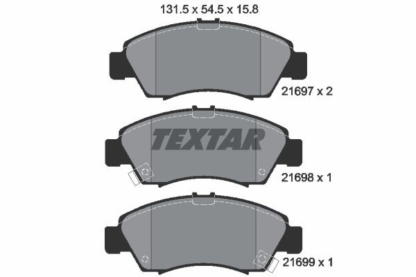 TEXTAR (419 02) ΔΙΣΚΟΦΡΕΝΑ HONDA