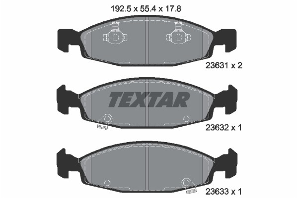 TEXTAR (736 02) ΔΙΣΚΟΦΡΕΝΑ JEEP
