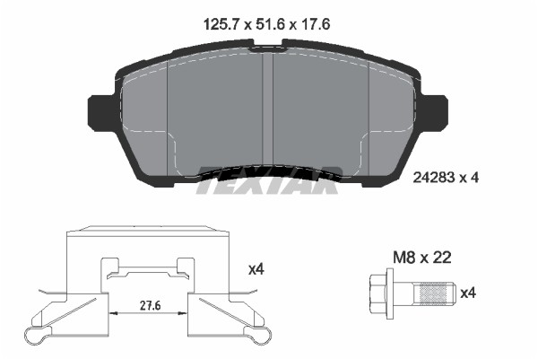 TEXTAR ΔΙΣΚΟΦΡΕΝΑ FORD