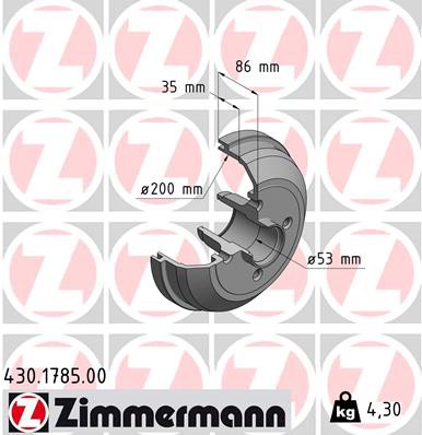 ZIMMERMANN ΤΑΜΠΟΥΡΑ OPEL