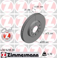 Δισκόπλακα ZIMMERMANN 430149820