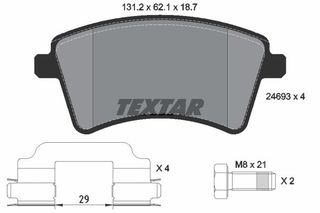 TEXTAR (2469302) ΔΙΣΚΟΦΡΕΝΑ RENAULT