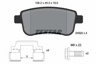 TEXTAR ΔΙΣΚΟΦΡΕΝΑ RENAULT