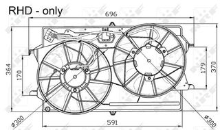NRF ΒΕΝΤΙΛΑΤΕΡ FORD
