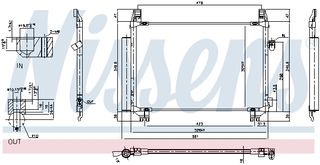 Συμπυκνωτής, σύστ. κλιματισμού NISSENS 940085