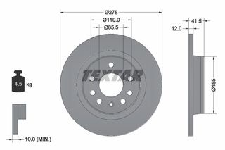 Δισκόπλακα TEXTAR 92118503