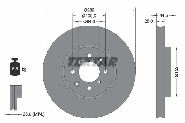 TEXTAR ΔΙΣΚΟΠΛΑΚΕΣ HONDA