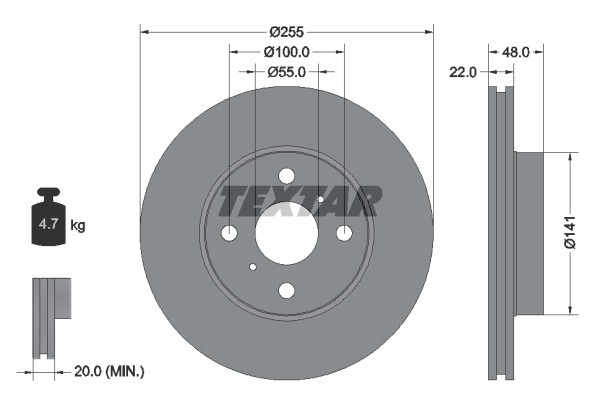 TEXTAR ΔΙΣΚΟΠΛΑΚΕΣ TOYOTA