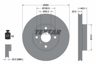 TEXTAR ΔΙΣΚΟΠΛΑΚΕΣ TOYOTA