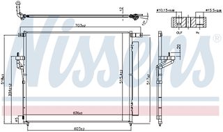 Συμπυκνωτής, σύστ. κλιματισμού NISSENS 940266