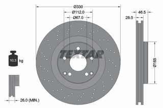 Δισκόπλακα TEXTAR 92119805