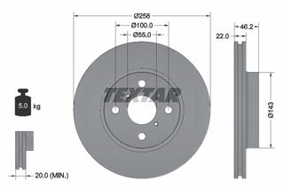 Δισκόπλακα TEXTAR 92164203