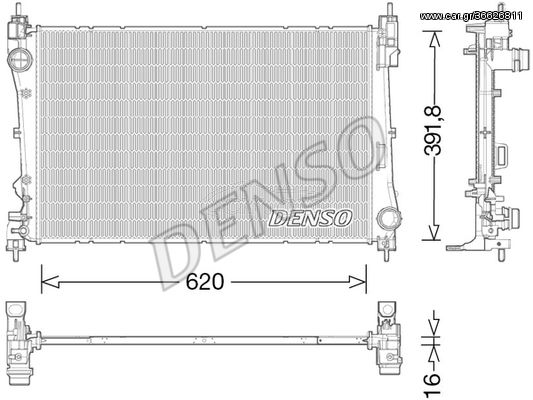 Ψυγείο, ψύξη κινητήρα DENSO DRM13017