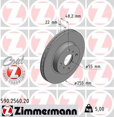 Δισκόπλακα ZIMMERMANN 590256020