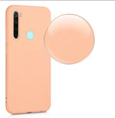 Θήκη ματ tpu σιλικονη μαλακή πίσω κάλυμμα για XIAOMI Note 8 - ανοιχτο ροδακινι χρωμα (oem)