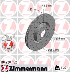 Δισκόπλακα ZIMMERMANN 110220752