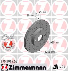 ZIMMERMANN ΔΙΣ/ΚΕΣ ΤΡΥΠΗΤΕΣ SPORT  MAZDA
