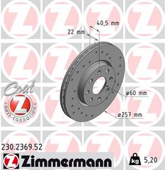 Δισκόπλακα ZIMMERMANN 230236952