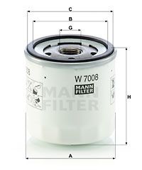 Φίλτρο λαδιού MANN-FILTER W7008