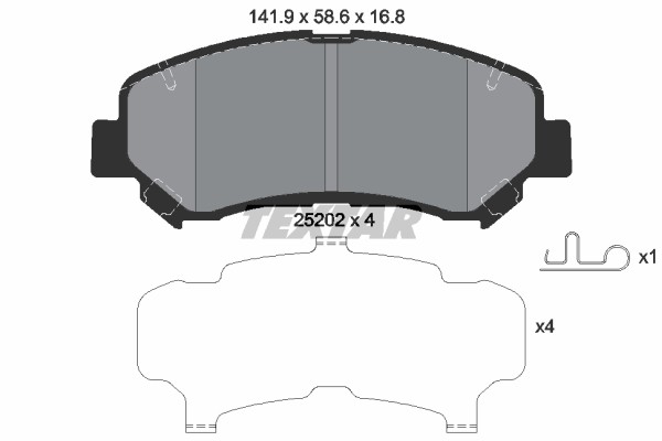 TEXTAR (2463201) ΔΙΣΚΟΦΡΕΝΑ NISSAN