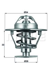 Θερμοστάτης, ψυκτικό υγρό MAHLE TX8676D