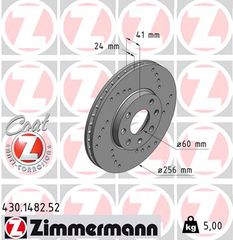 ZIMMERMANN ΔΙΣ/ΚΕΣ ΤΡΥΠΗΤΕΣ SPORT OPEL