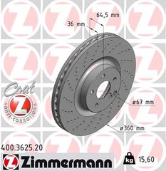 Δισκόπλακα ZIMMERMANN 400362520