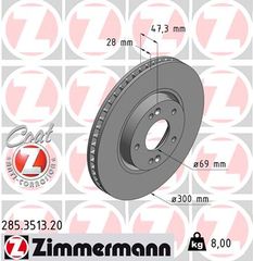 Δισκόπλακα ZIMMERMANN 285351320