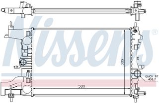 Ψυγείο, ψύξη κινητήρα NISSENS 630726