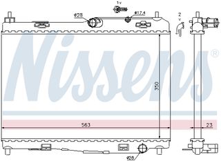 NISSENS ΨΥΓΕΙΟ ΜΗΧΑΝΗΣ FORD